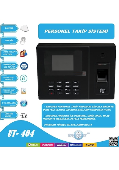 PARMAKİZİ KARTLI PDKS SİSTEMİ PROGRAM KURULUM DAHİL