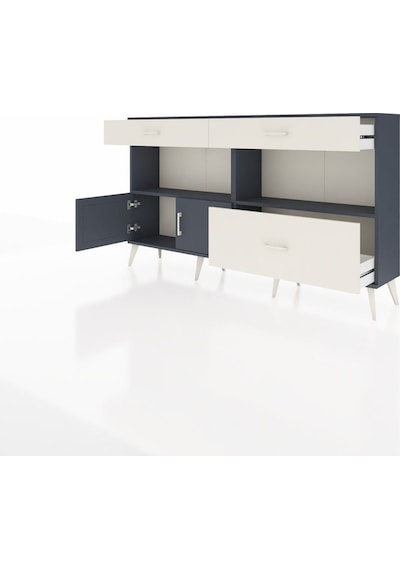Arges Konsol 2 Raflı 3 Çekmeceli 2 Kapaklı 176x30x99 Antrasit-ant Antrasit-antrasit/aytaşı Arges Konsol 2 Raflı 3 Çekmeceli 2 Kapaklı 176x30x99 Antrasit-ant Antrasit-antrasit/aytaşı