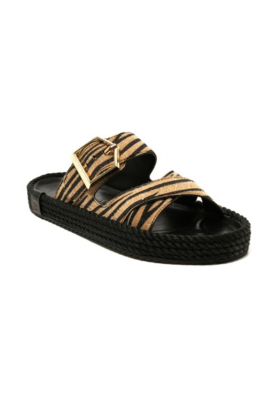 Sev20-zeb Bohonomad Sevilla Kadın Terlik Zebra Zebra