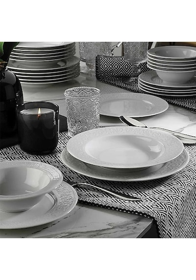 Kütahya Porselen Açelya Yemek Takımı 12 Kişilik 53 Parça