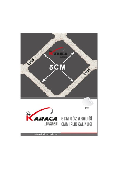 Çocuk Güvenlik File 3x4 M 4mm Kalın İp, 5x5cm Göz Aralığı
