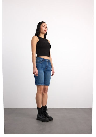 40391-73603 Kadın Mom Fit Mıd Waıst Denim Şort 40391-73603 Koyu Mavi 40391-73603 Kadın Mom Fit Mıd Waıst Denim Şort 40391-73603 Koyu Mavi