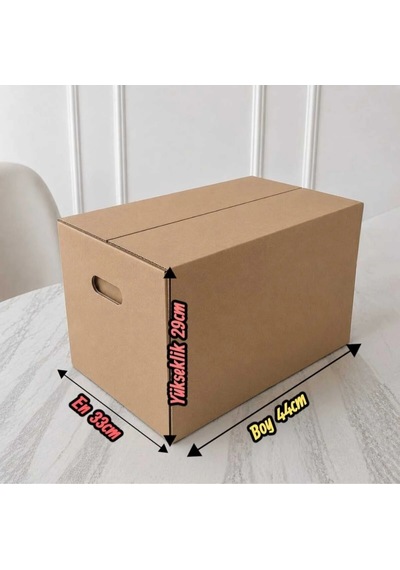 Klasör Arşiv Kolisi 33 44 29cm 10 Adet Çift Oluklu Sert Kraft Karton