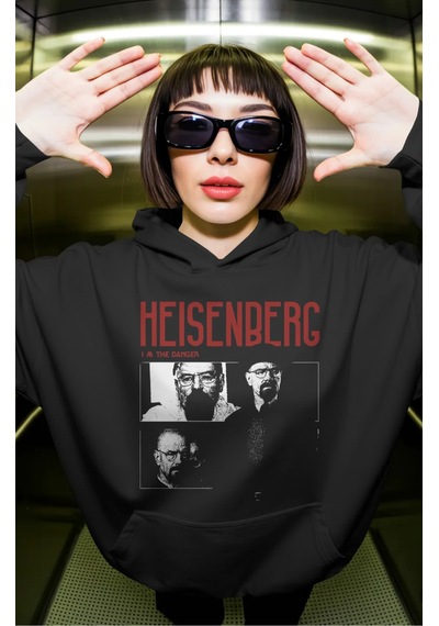 Sevbano Efsane Dizi Breaking Bad Heisenberg Walter White Ön Baskılı Unise Siyah