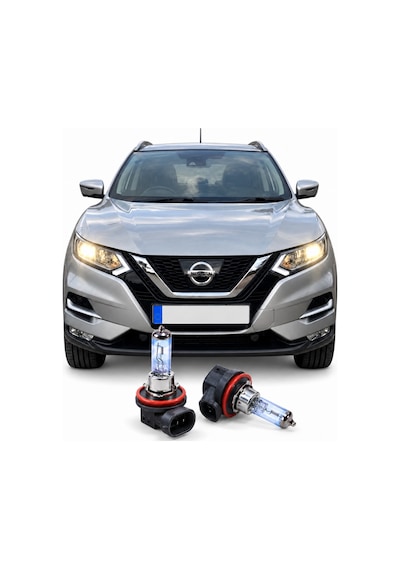 Nıssan Qashqai J11 2018-2021 Halojen Sarı Kısa Far Yedek Ampulü H11 Xtreme Vısıon %150 Xv 2 Adet