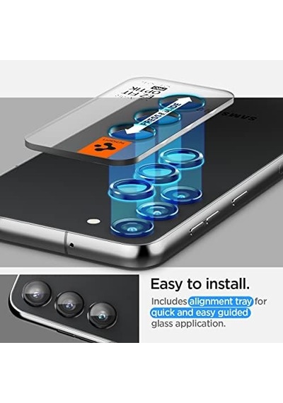 Galaxy S23 Plus / S23 İle Uyumlu Kamera Lens Camı Koruyucu Kolay Kurulum Glas.tr Ez Fit Optik Pro 2 Adet - Agl05962