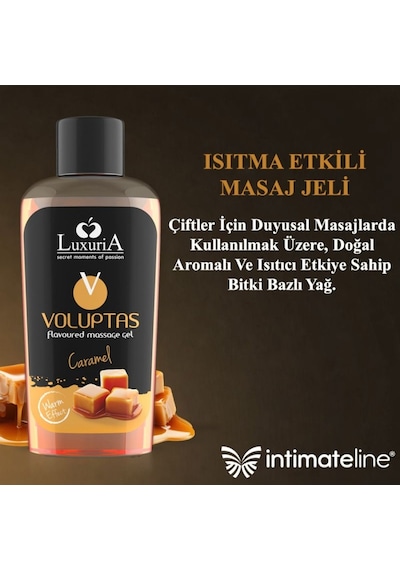 İntimateline Voluptas Karamel Aromalı Isıtıcı 100 Ml Masaj Jeli
