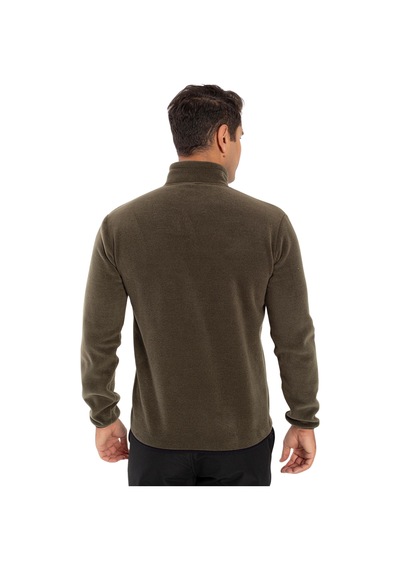 Crozwise Polar Fermuarlı Haki Erkek Outdoor Sweatshirt 6044-04 Haki
