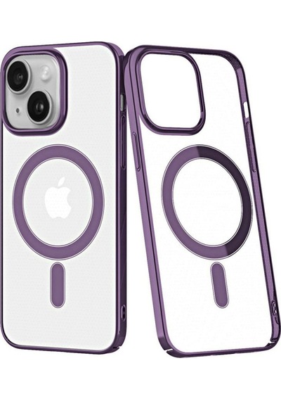 Apple, Uyumlu iPhone 14 Plus Kılıf Element Magneticsafe Sert Kapak - Mor