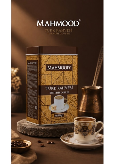Mahmood Coffee Türk Kahvesi Özel Teneke Kutu 220 G