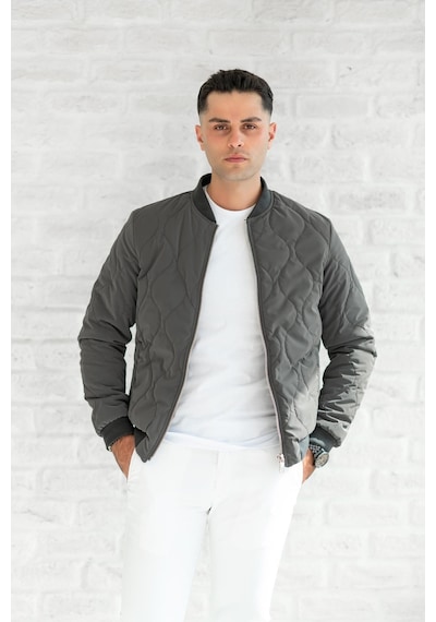Sir Mevsimlik Regular Fit Fermuarlı Erkek Kapitone Mont 001
