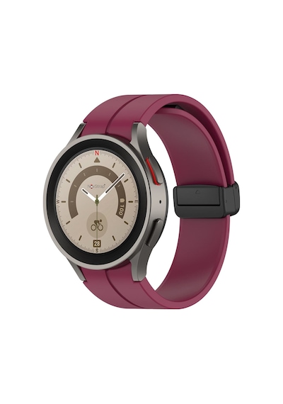 Samsung Galaxy Watch 4 5 Pro 6 40 42 43 44 45 46 47 Mm Uyumlu Kordon Magnet Tokalı Silikon Kayış