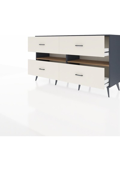 Hyperion Konsol 2 Raflı 4 Çekmeceli 176x44x99 Antrasit-çam/aytaşı Antrasıt/atlas Çam - Antrasıt Hyperion Konsol 2 Raflı 4 Çekmeceli 176x44x99 Antrasit-çam/aytaşı Antrasıt/atlas Çam - Antrasıt