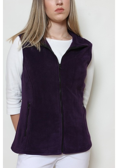 CottonCool Kadın Polar Yelek Mor