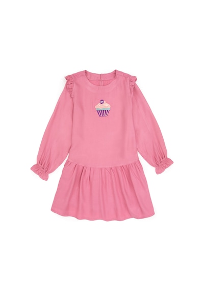 U.s. Polo Assn. Kız Çocuk Koyu Pembe Elbise Dokuma 50317630-vr167 Koyu Pembe