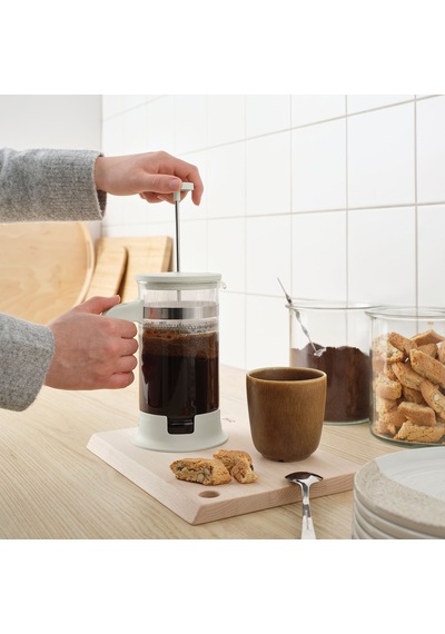 Ikea Upphetta French Press 1 Lt Gümüş - Kırık Beyaz