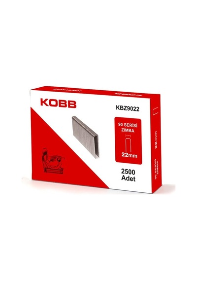 Kobb Kbz9022 22mm 2500 Adet 90 Serisi Ağır Hizmet Tipi Zımba Teli, Gri