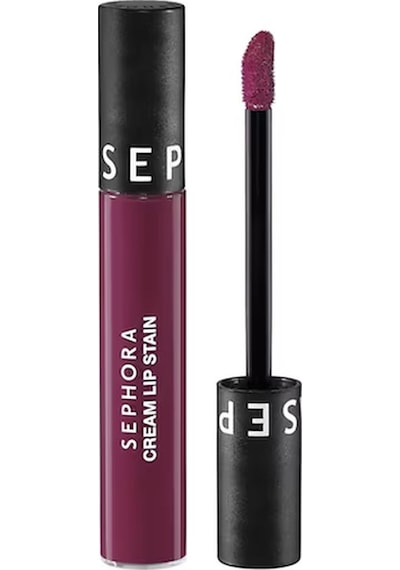 Sephora Cream Lip Stain Bulaşmayan Kadife Bitişli Ruj - Mat Likit Ruj - 16 Cherry Nectar 5 Ml 0