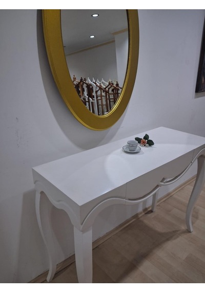 Dresuar Cnc Çökertme 90671 Model Oval Gold Renk Ayna Lake Beyaz Tabla Kayn Aslan Ayak Beyaz - Gold Dresuar Cnc Çökertme 90671 Model Oval Gold Renk Ayna Lake Beyaz Tabla Kayn Aslan Ayak Beyaz - Gold