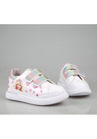 Bücür Ortopedi 502 Barbili Beyaz Çocuk Sneakers Beyaz