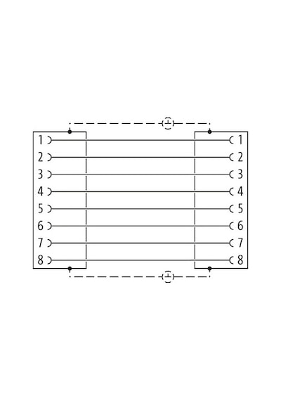 RJ45 CAT5e dişi/dişi ÇAP22 ETHERNET SOKETİ MURR 4000-73000-001000