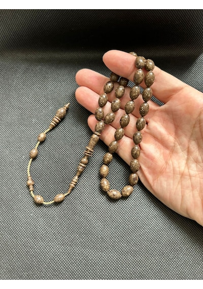 Koryan Mermer Tesbih Halkalı İmame Yusuf Erden Usta İşçilikli Erkek Sertifikalı Kişiye Özel İsim Ks1759
