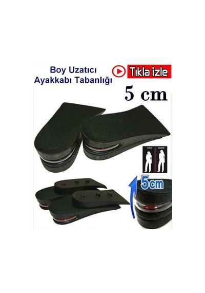 5 Cm Hava Yastıklı Boy Uzatıcı Tabanlık Uzatan Ayakkabı Tabanlık