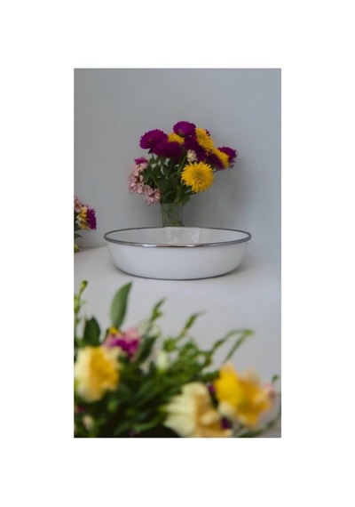 Emaye Zırhlı Muhallebi Kasesi 24 Cm Desenli Yemek Kahvaltı Tabak Desenli Salata Cips Tabak Sku: Zeusstk9bef88010e 12x7