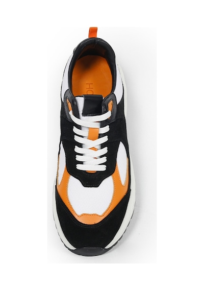 Jaumı Black Siyah Turuncu Sneaker Erkek Süet Ayakkabı 001