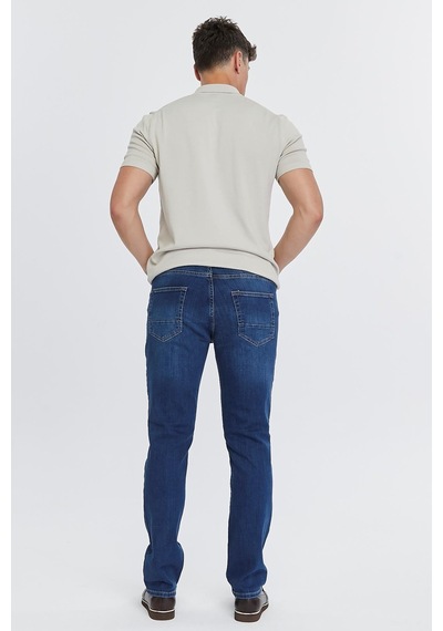 Regular Fit Jean Martin Yüksek Bel Standart Kesim Esnek Kot Pantolon C336 001