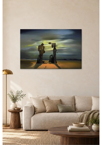 Fida Dali Gerçeküstü Taş Figürler Ve Angelus Anısı Canvas Tablo