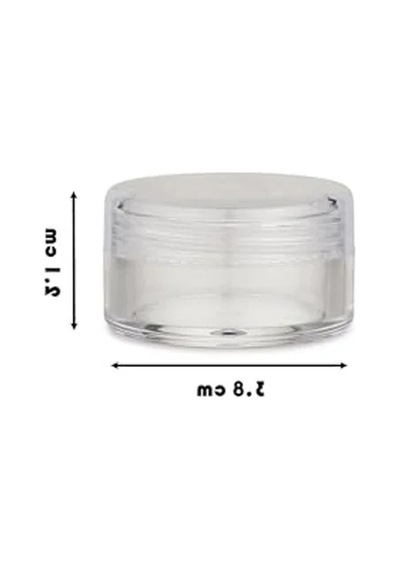 2'li Mini Kutu Şişe, 10ml Takı Saklama İçin Şeffaf Kapaklı Açık Kahverengi