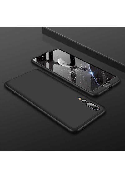 Huawei P20 Pro Kılıf Zore Ays Kapak Siyah-Mavi