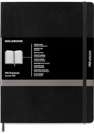 Moleskine Pro Defter Xl Boy Siyah Yumuşak Kapak 103 Ivory