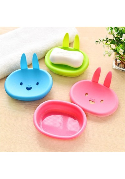 8pcs Banyo Ve Mutfak Aksesuarları İçin Çift Katlı Sevimli Smile Sabun Dispenserleri Çok Renkli