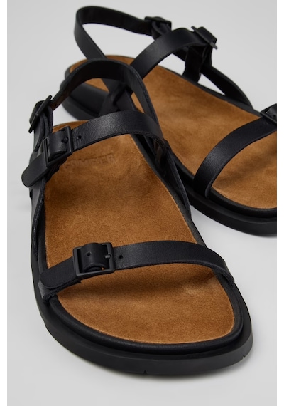 Camper Lluc Sandal Kadın Deri Sandalet K201883-001 Siyah