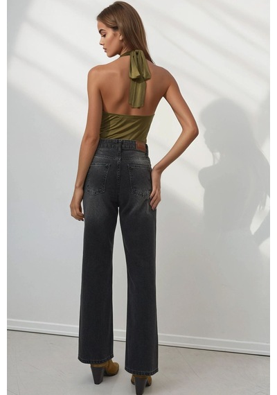 Hiccup Straight Fit Jeans Siyah