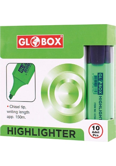 Fosforlu Kalem Globox 6784/6789 Yeşil