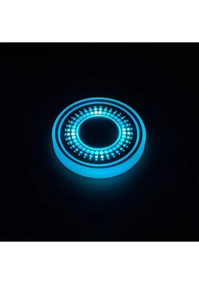 Pratikus 7 Renkli Led Akıllı Bardak Altlığı Işıkları Usb Şarjlı, Sensörlü, Araba İçi Dekorati Diğer