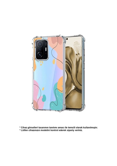 Samsung Galaxy S25 Plus İle Uyumlu Karışık Renkler Tasarımlı Antişok Kılıf