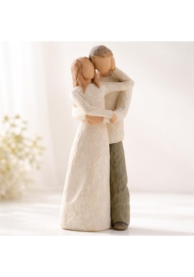 W. Tree Together Beraber Dekoratif Figür, 23 Cm, Reçine Malzeme, El Yapımı Görünümlü Heykel Diğer