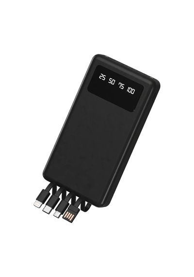 ENERX Enr-p20dc 20.000 mAh 2.1 Amper Dahili Kablolu Powerbank Siyah