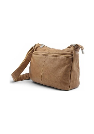Baginn Eskitme Yıkama S.deri Günlük Postacı Çanta Çapraz Askılı Kadın Omuz Çantası 27 17 Cm Retro Taba