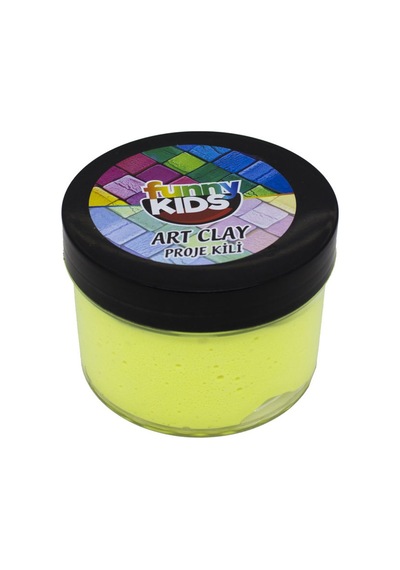Funny Kids Art Clay Proje Sanat Kili Neon Sarı 576