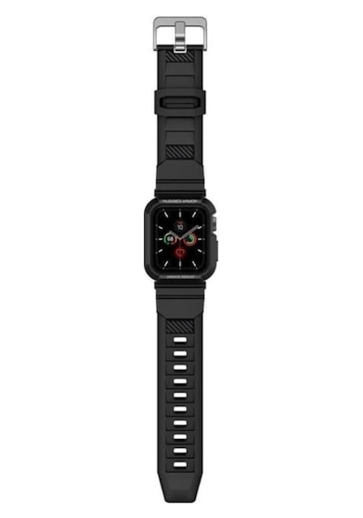 Spigen Apple Uyumlu  Watch Serisi 40mm / 41mm Kılıf, Rugged Armor Pro Black - Acs00546