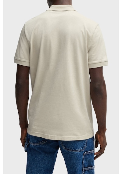 Boss Pamuklu Slim Fit Yarım Fermuarlı Polo Yaka T Shirt Erkek Polo 50537507 271 Gri GRİ