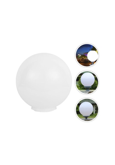 25'lik Karpuz Lamba, Birinci Kalite Pvc Glop, Bahçe Aplikleri Yedek Parçası, 25 Cm Çapında Pvc Küre Beyaz