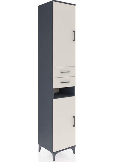 Hyperion Dolap 5 Raflı 2 Çekmeceli 2 Kapaklı 44x44x243 Antrasit-aytaşı Antrasit Hyperion Dolap 5 Raflı 2 Çekmeceli 2 Kapaklı 44x44x243 Antrasit-aytaşı Antrasit