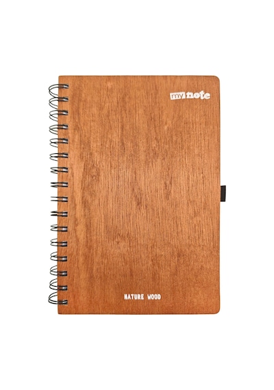 14x21 Spiralli Wood Kapak Defter 103 Ivory