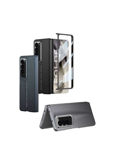 Samsung Uyumlu Galaxy Z Fold 6 Kılıf Ultra İnce Kamera Korumalı Sert Rubber Kılıfist Procase Kılıf Siyah